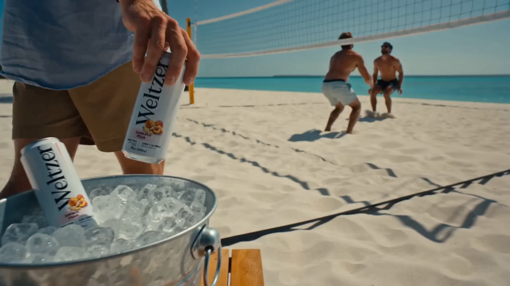 Weltzer at a beach volleyball day
